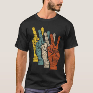 T-shirt Signe de paix mains
