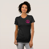 T-Shirt Signe de Paix Rose (Devant entier)
