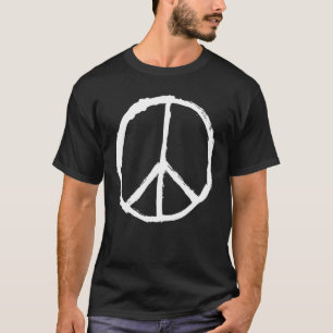 T-shirt Signe de Paix Symbole Hippie Paix et Amour Pacifis