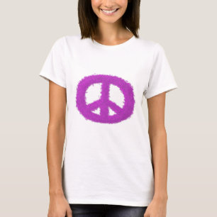 T-shirt Signe de Paix Violet