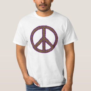T-shirt Signe de paix violet