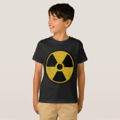 T-SHIRT SIGNE DE RADIATION DU SYMBOLE D'AVERTISSEMENT NUCL (Devant entier)