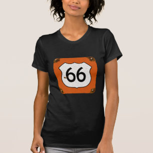 T-shirt Signe de route de l'itinéraire 66