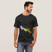 T-shirt Signe de vie de pêche (Devant entier)