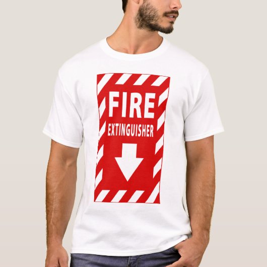 T-shirt signe d'extincteur (Devant)