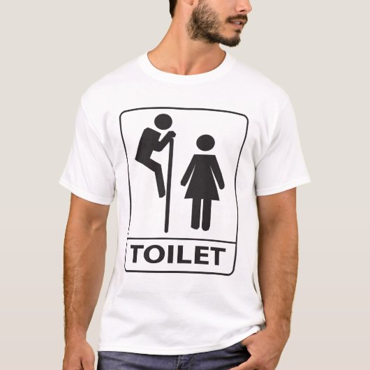 T-shirt Signe d'humour de toilette (Devant)