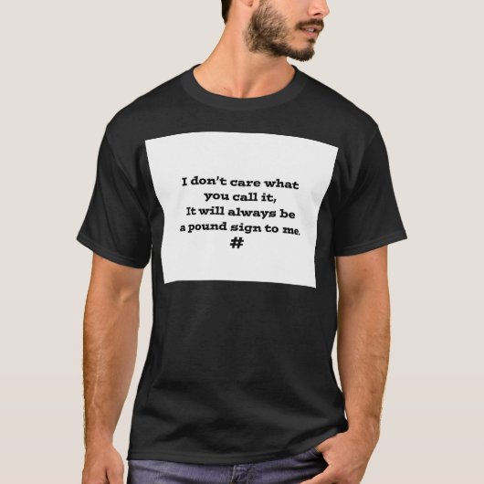 T-shirt Signe dièse (Devant)