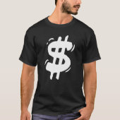 T-shirt Signe dollar rétro   (Devant)