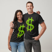 T-shirt Signe dollar vert (Unisexe)