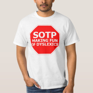 T-shirt Signe drôle de dyslexique de plaisanterie