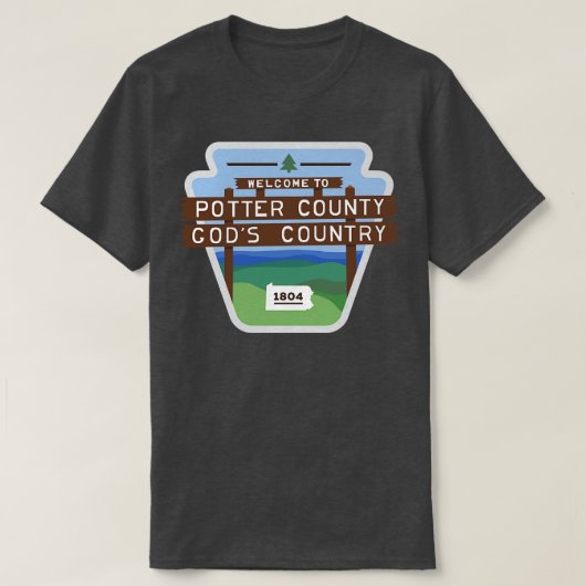 T-shirt SIGNE DU COMITÉ DE POTTER Pennsylvanie (Design devant)