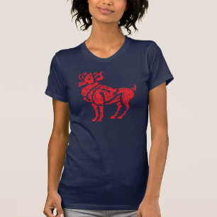 T-shirt Signe du zodiaque Bélier Grunge 21 mars - 19 avril