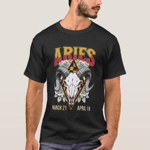 T-shirt Signe du zodiaque Bélier Signe Constellation Anniv