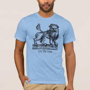 T-shirt Signe du zodiaque de la Renaissance médiévale Lion