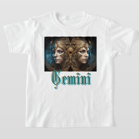 T-shirt Signe du zodiaque Gémeaux (Poser)