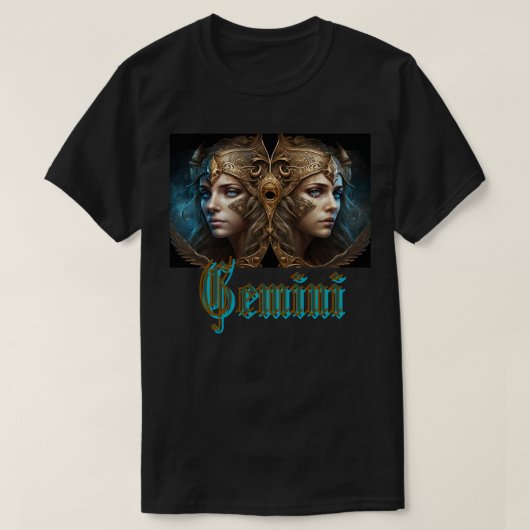 T-shirt Signe du zodiaque Gémeaux (Design devant)
