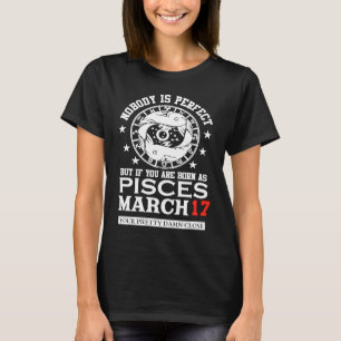 T-shirt Signe du zodiaque Poissons 17 mars Femme Homme Ann