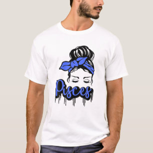 T-shirt Signe du zodiaque Poissons drôle de mars pour femm