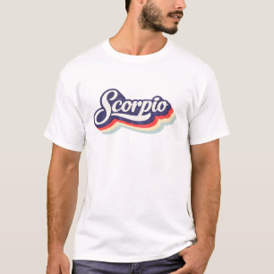 T-shirt Signe du zodiaque rétro Scorpion 