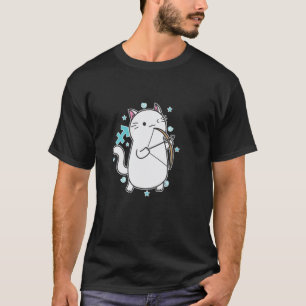 T-shirt Signe du zodiaque Sagittaire Chat