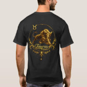 T-shirt Signe du zodiaque unique du Taureau, signe astrolo (Dos)