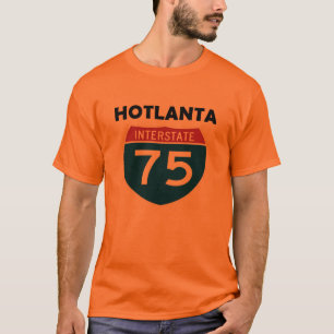 T-shirt Signe d'un état à un autre de Hotlanta Atlanta la