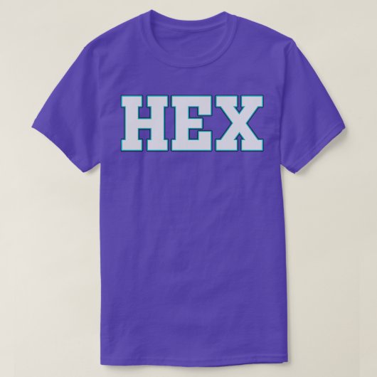 T-shirt Signe Hex Neon Typographie (Design devant)