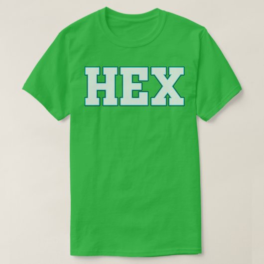 T-shirt Signe Hex Neon Typographie (Design devant)