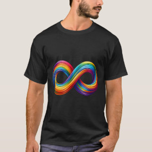 T-shirt Signe infini de la neurodiversité symbole arc-en-c
