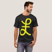 T-shirt Signe Livre - Jaune (Devant entier)