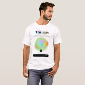 T-shirt Signe moderne Zodiac Taurus Citation Élément Terre (Devant entier)