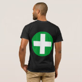 T-shirt Signe plus blanc avec vert (Dos entier)