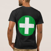T-shirt Signe plus blanc avec vert (Dos)