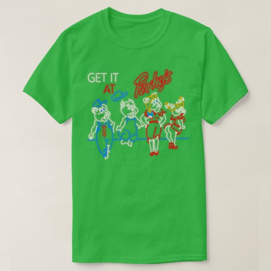 T-shirt Signe Porkys Neon (Design devant)
