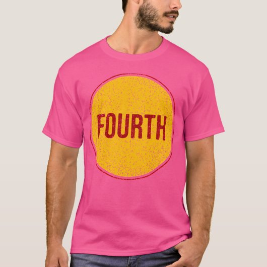 T-SHIRT SIGNE QUATRIÈME CERTAIN (Devant)