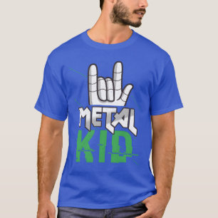 T-shirt Signe Rock Main Rock Metal Enfant Amoureux de Musi