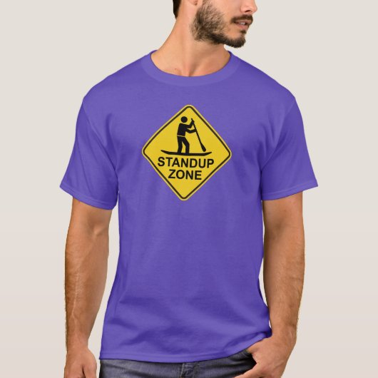 T-shirt SIGNE ROUTIER DE LA ZONE DE Paddleboard (Devant)