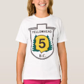 T-shirt SIGNE ROUTIÈRE DE Yellowhead (Devant)