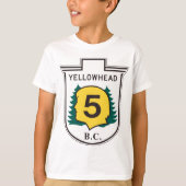 T-shirt SIGNE ROUTIÈRE DE Yellowhead (Devant)