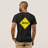 T-shirt signe sarcastique (Dos entier)