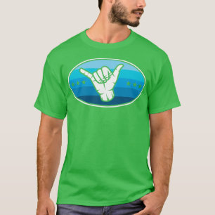 T-shirt SIGNE Shaka Shaka SIGNE Surf Hang Loose Hawaiian