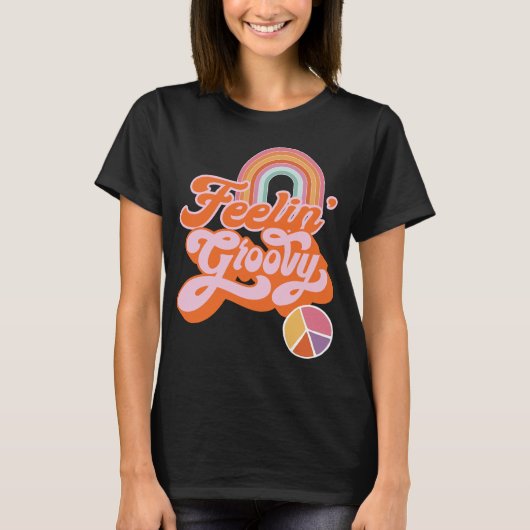 T-shirt SIGNE Super arc-en-ciel de Hippie Feelin (Devant)