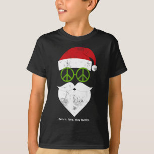 T-shirt SIGNE Super de Paix Hippie Père Noël Noël drôle