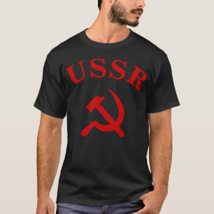 T-shirt Signe URSS et symbole de la faucille et du marteau