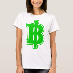 T-shirt SIGNE VERT BAHT ฿ devises thaïlandaises ฿