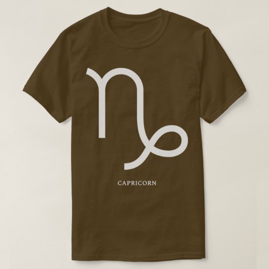 T-shirt SIGNE Zodiaque Chèvre Capricorne latine (2) (Design devant)