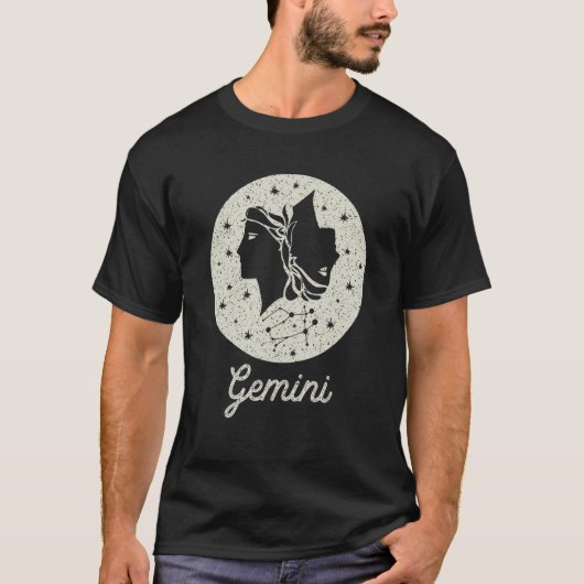 T-shirt SIGNE Zodiaque Gemini Graphique d'anniversaire pou (Devant)