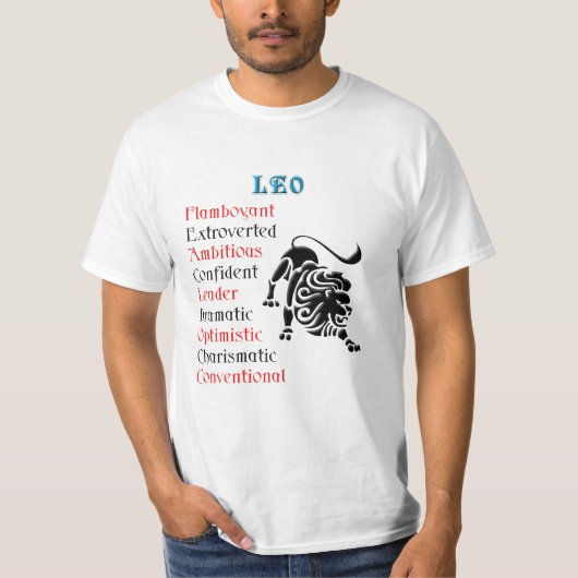 T-shirt SIGNE Zodiaque Léo Horoscope (Devant)