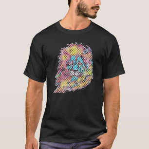 T-shirt SIGNE Zodiaque Lion Animal Tête Zodiac Leo