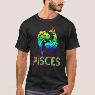 T-shirt SIGNE Zodiaque Poissons colorés Motif